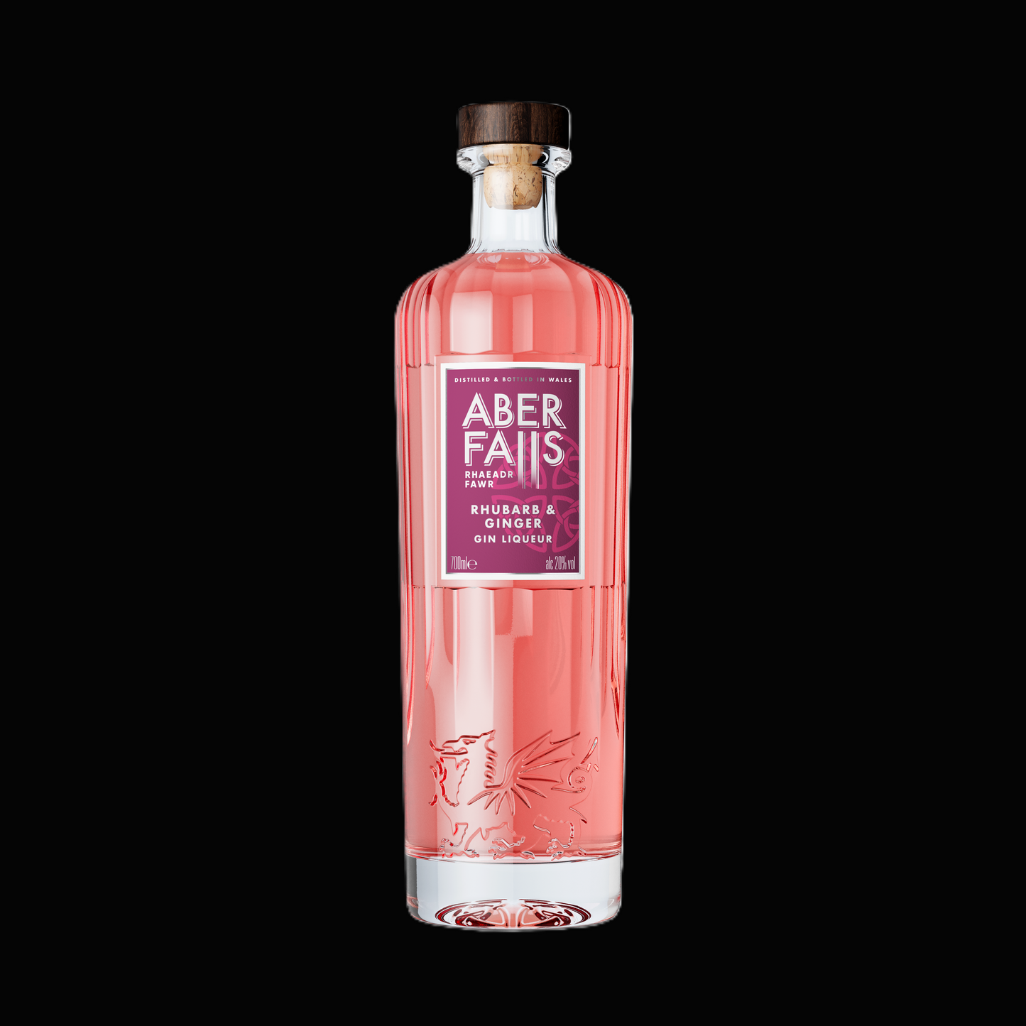 Aber Falls Rhubarb and Ginger Gin liqueur