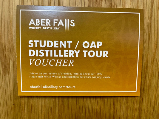 GIFT VOUCHER FOR STUDENTS / OAPS DISTILLERY TOUR